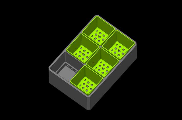 MODULAR SELF WATERING VASE SYSTEM REMIX 3D model thumbnail