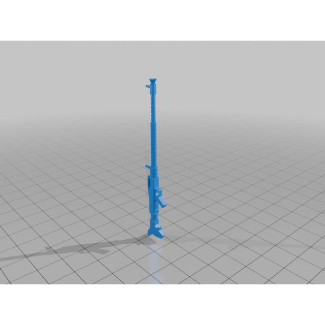 MG-34 with drum 3D model thumbnail