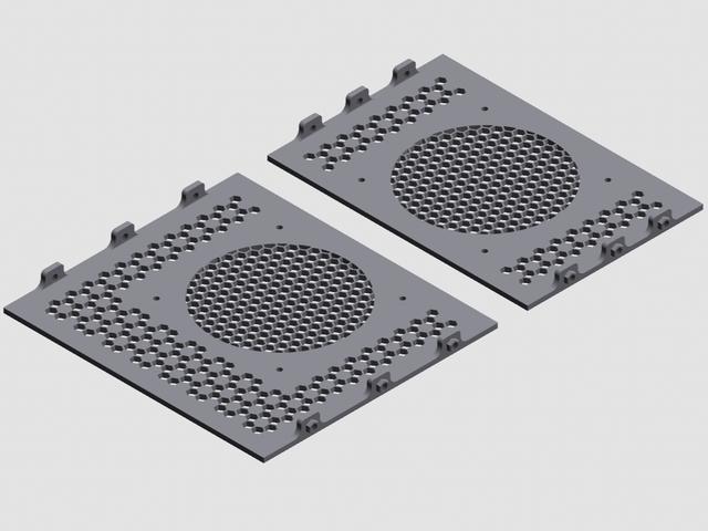3D printable rack - 10 inch rack Topper 3D model thumbnail