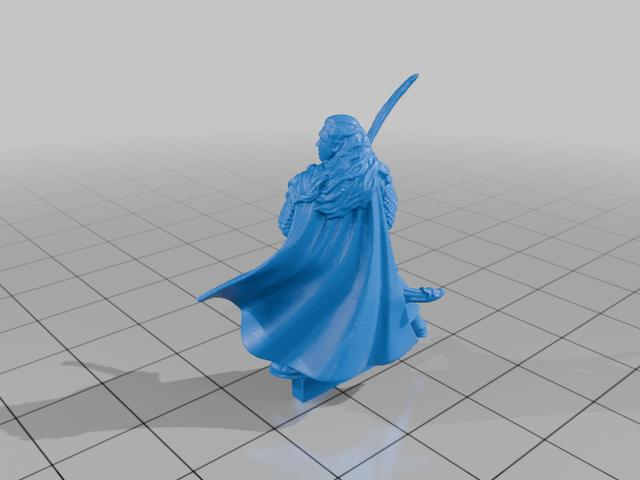 The Elf Lord of The Valley 3D model thumbnail