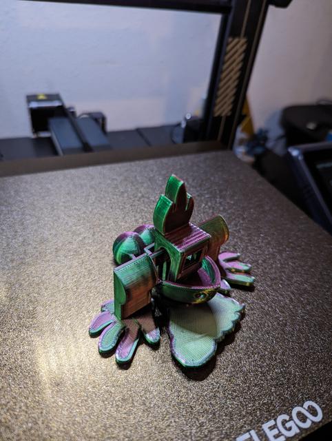 Bigfoot benchy - movement-  feet and arms go up and down 3D model thumbnail
