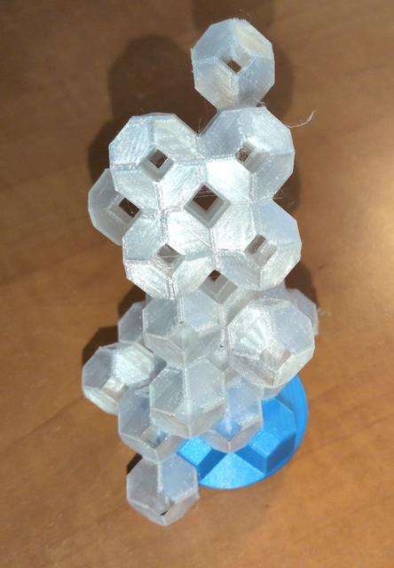 Set of hollow pieces for HedronStack balancing game. 3D model thumbnail