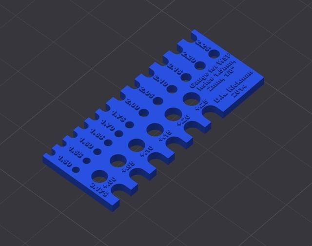 Gauge for WSF holes 3D model thumbnail