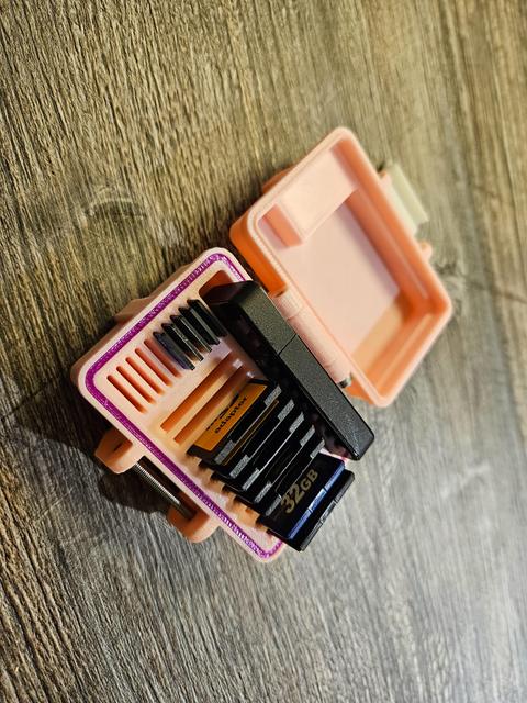 SD and micro SD card Rugged Box 3D model thumbnail