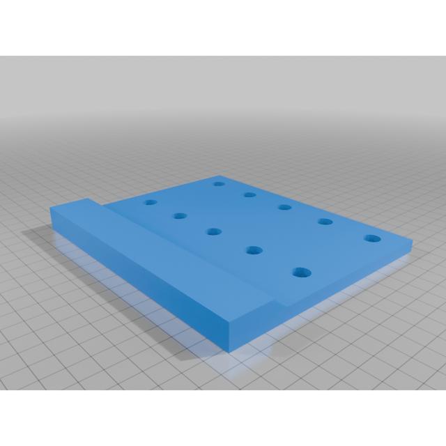 Shelf pin jig 3D model thumbnail