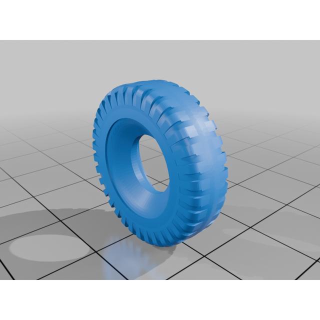 Dinky Toys 21mm Tyre 3D model thumbnail