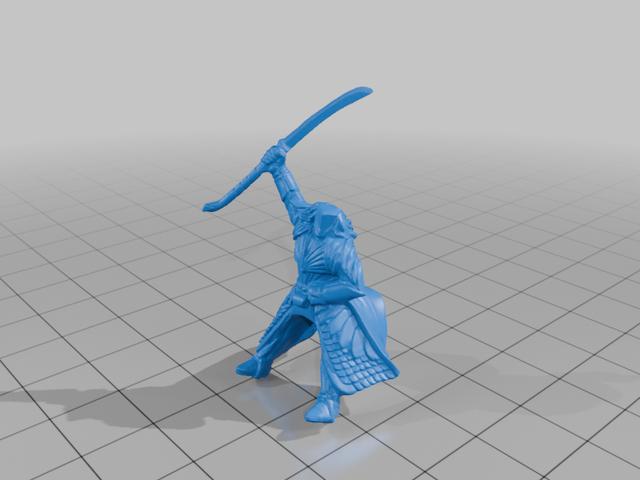 Wood Elf Cavalry 3D model thumbnail