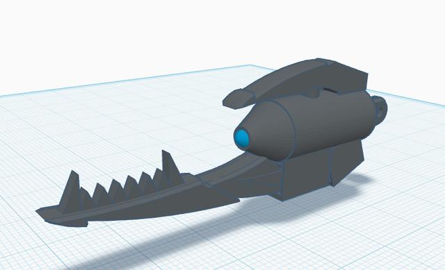 ROTF Megatron Gun Arm for Dummy 13 3D model thumbnail