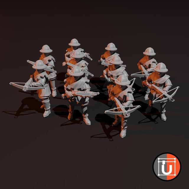 Crossbowmen - Models and Customizer Library 3D model thumbnail