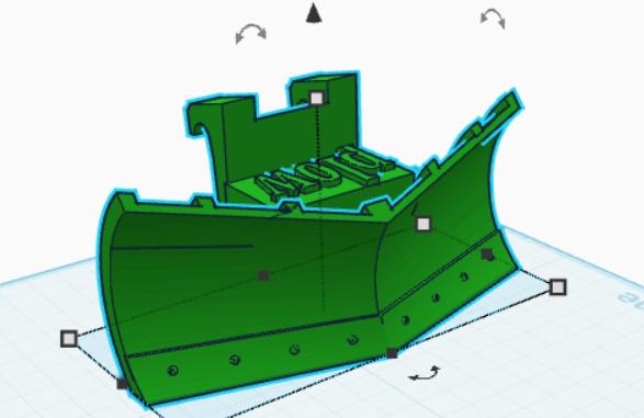 snow plow 3D model thumbnail