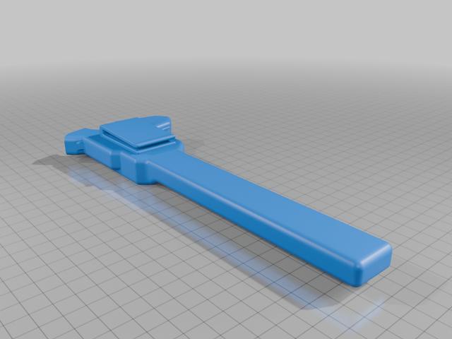 schuifmaat houder met clip 2 aan elkaar 3D model thumbnail
