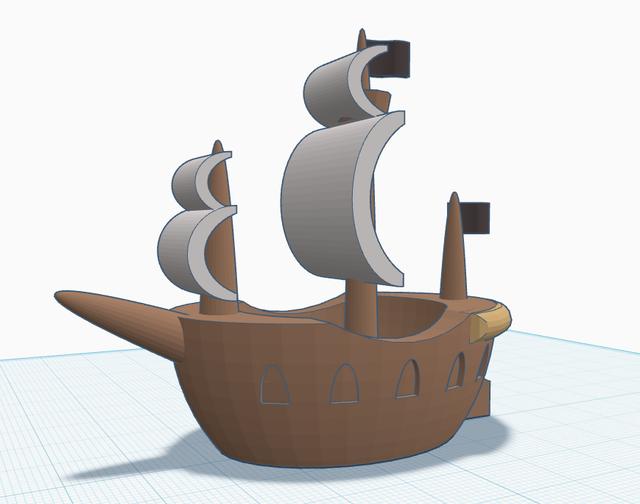 pirate pot 3D model thumbnail
