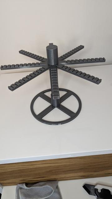 Rotating keychain stand 3D model thumbnail