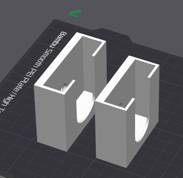 Halter für Bosch Kiox300 + Kiox500 Displays 3D model thumbnail