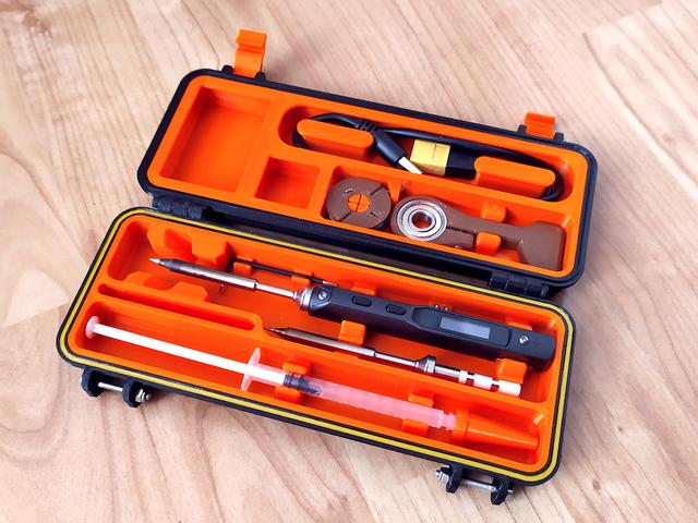 Remixed inserts for PjotrStrog's "Rugged Multipart Pinecil/TS100/TS80 Case (V2)" 3D model thumbnail