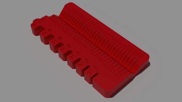 tool fixed magnetic screw measuring tool 3D model thumbnail