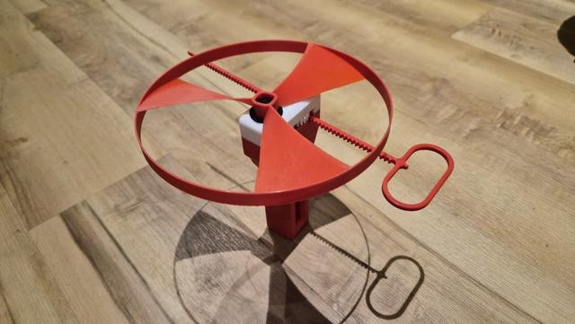 Pull-Back Copter - Flying Propeller Toy 3D model thumbnail