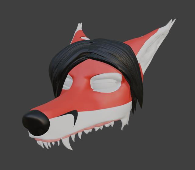 Renard's head trauma keychain 3D model thumbnail