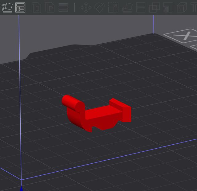 K1/Max Door Latch for 270 Hinges 3D model thumbnail