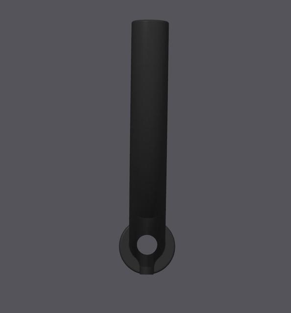 X1/P1 PTFE Tube Guide (w/ declog hole) 3D model thumbnail