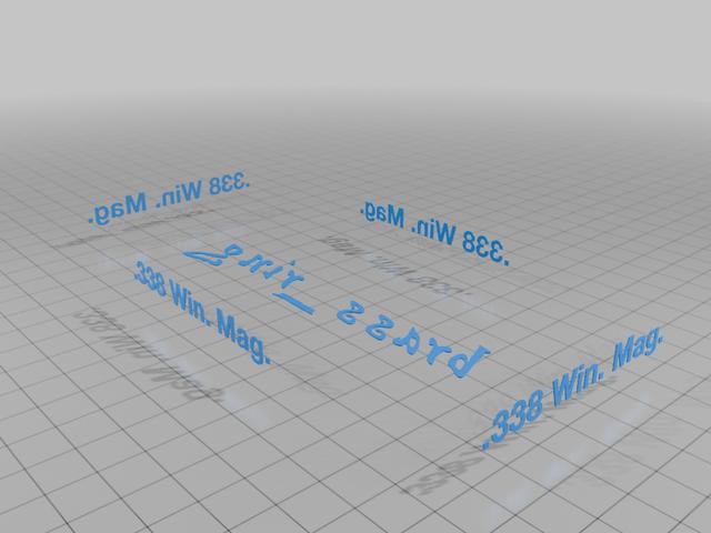 .338 Winchester Magnum Stacking Loading Block 3D model thumbnail