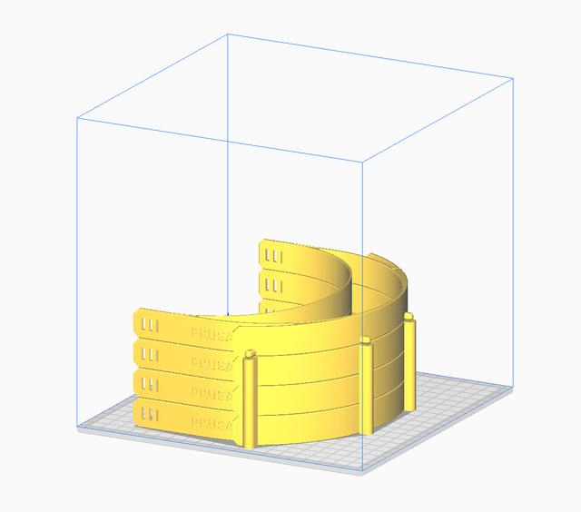 Prusa Protective Face Shield - RC3 - 5mm elastic band mod 3D model thumbnail