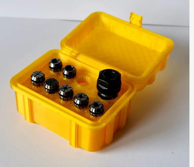 Rugged box insert for CNC Collets 3D model thumbnail