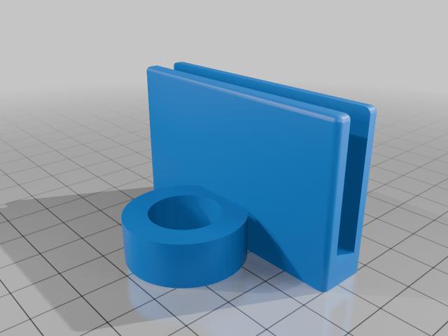 Aquarium Feeder Tube Holder 3D model thumbnail