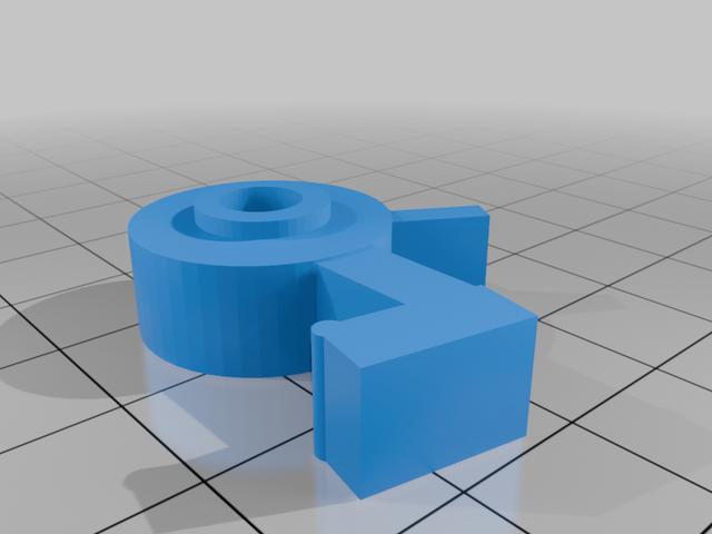 latch for garden chair 3D model thumbnail