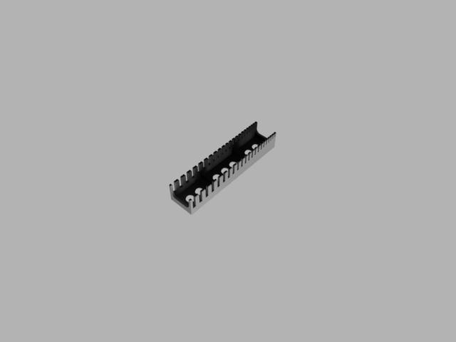 Threadboad Spanner Holder 3D model thumbnail
