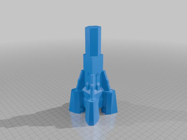 UNN Battleship Xerxes Class 3D model thumbnail