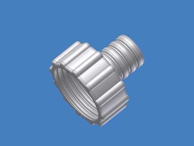 Gasmask Adaptor Nato-RD40-Female 3D model thumbnail