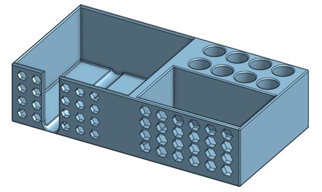 desk orgeniser 3D model thumbnail