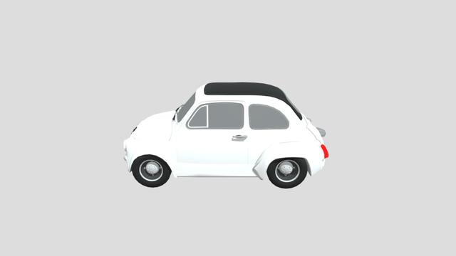 Fiat 500 Abarth for 3D-printing 3D model thumbnail