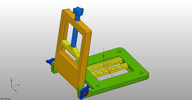 Universal Connector Holder 3D model thumbnail