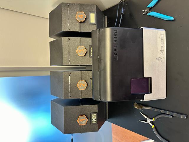 Standalone Drybox, spool holder for Enclosure V2 and Mosaic Palette- with humidity sensor 3D model thumbnail