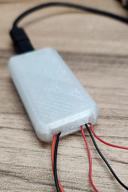 PicoPi Debug probe enclosure with wire exit 3D model thumbnail
