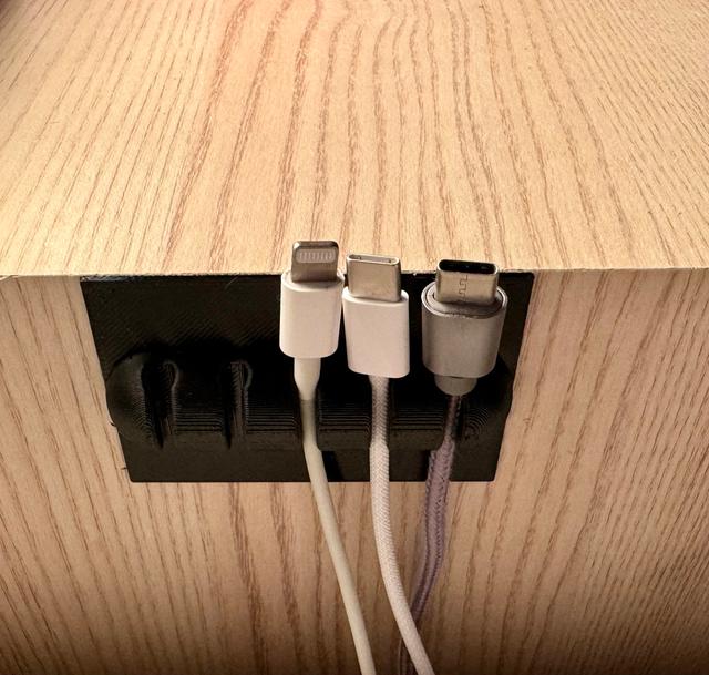 Cable organizer for desk 3D model thumbnail