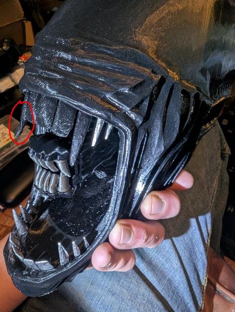 Xenomorph teeth - separated for printing independently 3D model thumbnail