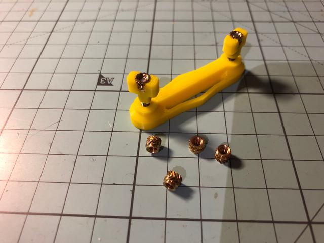M3 Skadis T-Nut with threaded brass Insert 3D model thumbnail