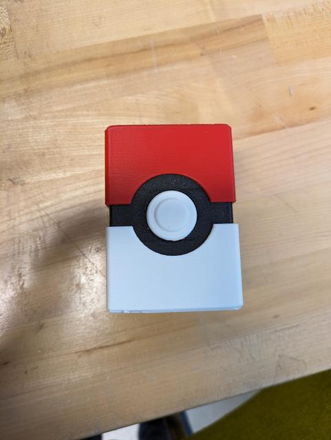 Pokeball-styled Instax card box 3D model thumbnail