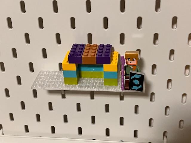 Lego display for IKEA SKÅDIS 3D model thumbnail
