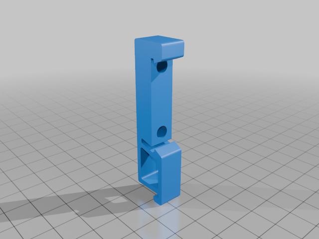 Estlcam Klemmenadapter XL 2.0: Hutschienenmontage / DIN-rail mounting 3D model thumbnail
