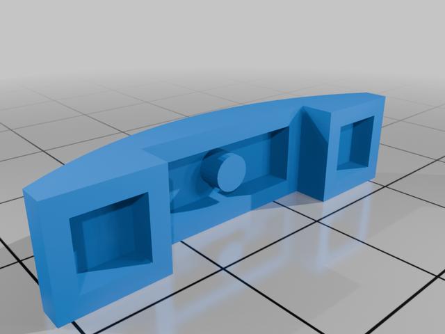 Lego compatible 1x4 Bogenstein 60198 3D model thumbnail