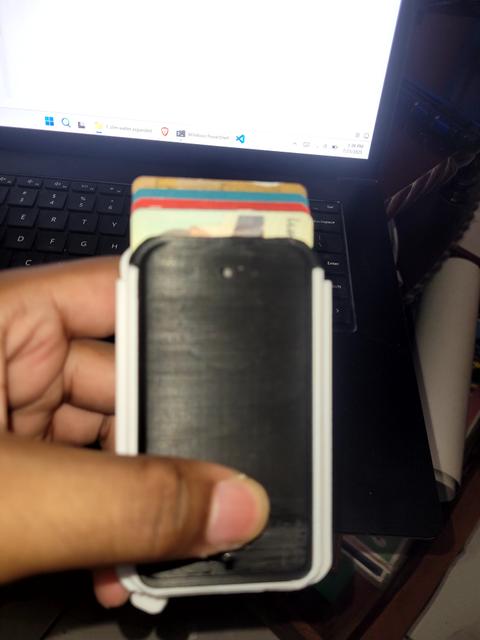 Slim wallet expanded 3D model thumbnail