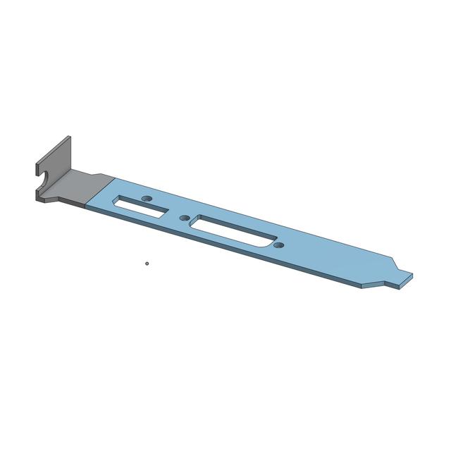 1x to 16x  Riser Adapter PCI-E Plate for Dell AMD R5 240 3D model thumbnail