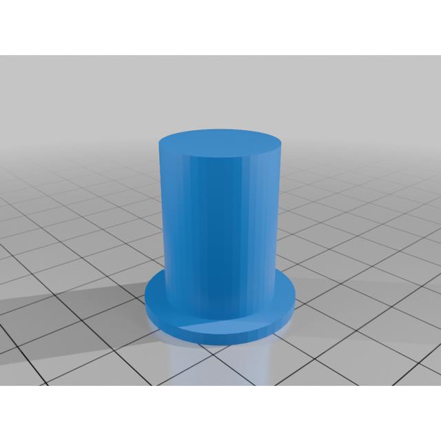 Mountain Bike Bar End Plug 3D model thumbnail