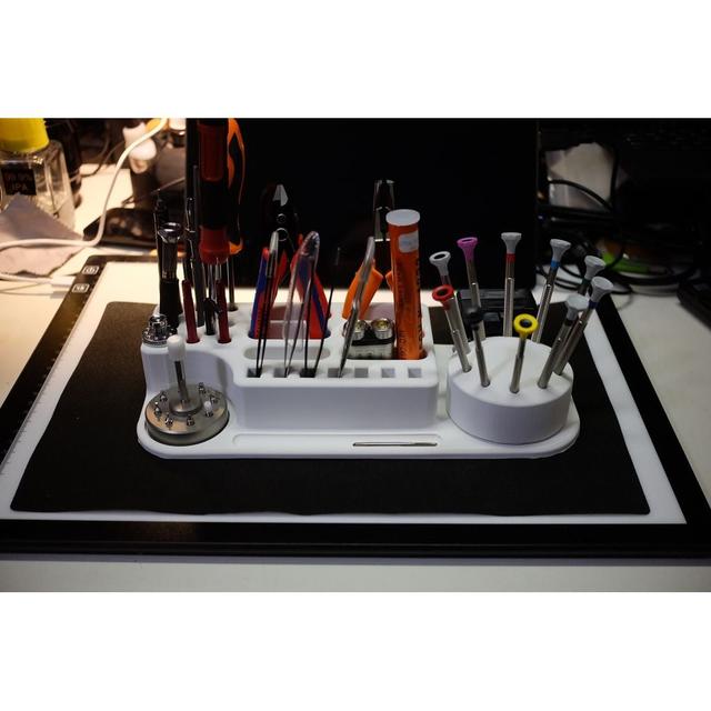 Watchmaker / Horologists Tool Organizer 3D model thumbnail