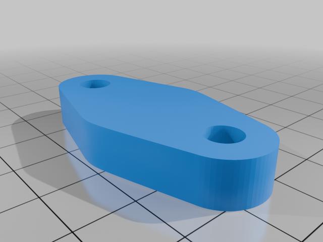 300zx Z32 EGR Blanking Plate 3D model thumbnail