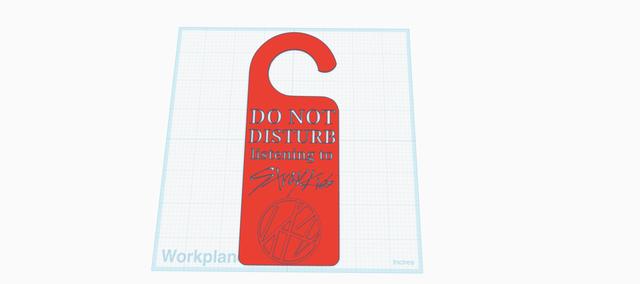 Stray Kids Door Hanger 3D model thumbnail